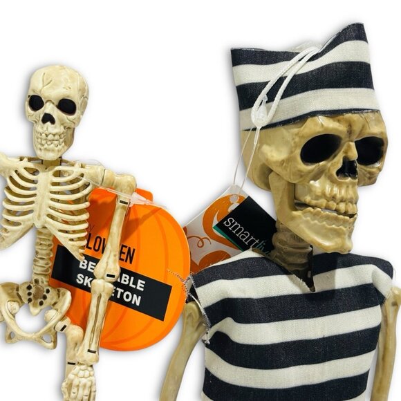 Halloween 16" Hanging Prisoner Skeleton Figure Decoration. Halloween Decor. NEW! - Picture 7 of 8